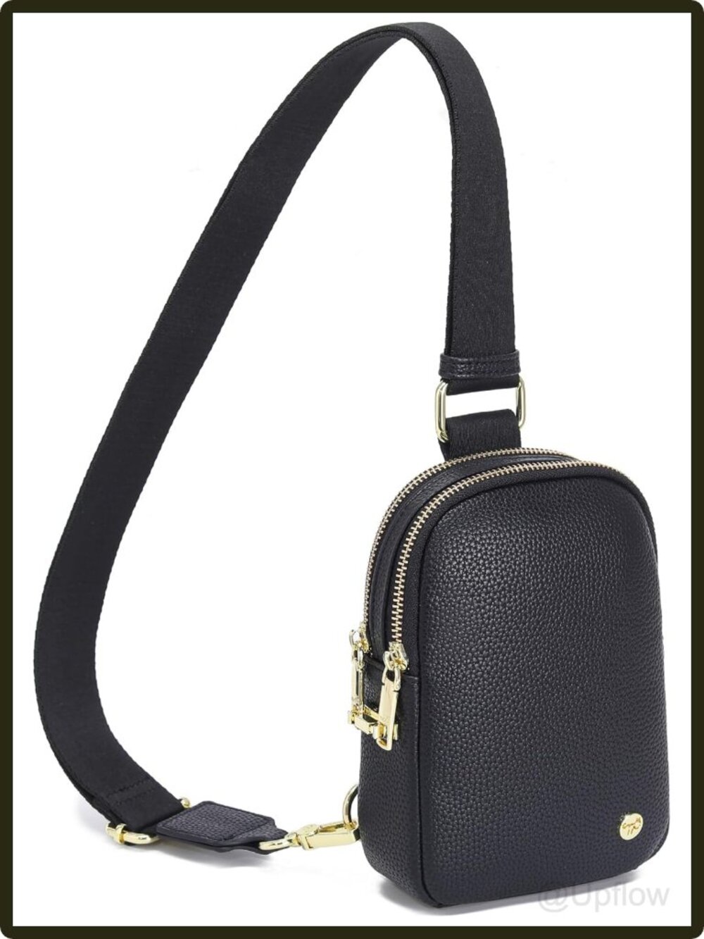 Women's Faux Leather Anti-Theft Crossbody Sling Bag RFID Blocking Small Purse